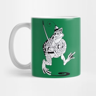 KNIGHT FROG Art Deco Fantastic Animals Mug